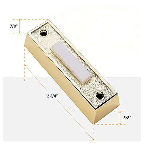 Everyday CKIT1 Two Note Electric Door Chime Kit with Transformer and Surface Mount Lighted Push Button, 16V/10 VAC, White by Newhouse Hardware - Image 4
