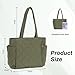Imagen de EVEOUT Bolsos Tote Acolchado Puffer para Mujer Grande Puffer Shoppers Ligero Quilted Bolso de Hombro para Universidad Trabajo Vacaciones
