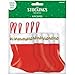 Amscan Santa's Delight Red & White Mini Felt Christmas Stockings - 5