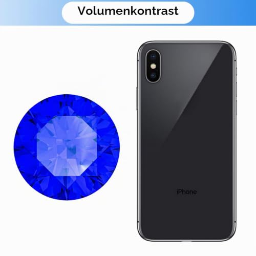 80mm Briefbeschwerer mit Kristallen, groß, mit Ständer, kristall diamant Schmucksteinen, Hochzeitsdekorationen, Tafelaufsätze, Heimdekoration (blau)