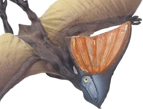 Image of FUNFOB Dinosaur Toy Figure Pterosaur Dinosaur Toys for Kids & Adults PVC Multicolour | Flying Flat Dino