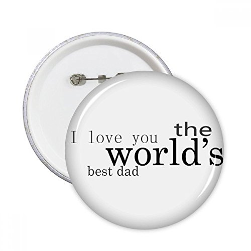 Badge meilleur papa du monde : décoration textile originale à épingler