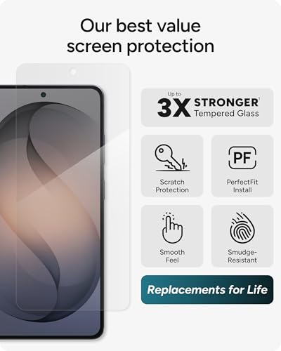 Image of ZAGG Glass+ Samsung Galaxy S26 Ultra Screen Protector - Impact & Shatter Protection, 3x Stronger Tempered Glass, Fingerprint Scanner Compatible, Scratch Resistant, InvisibleShield, Easy Installation