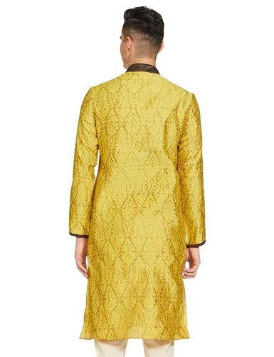 Image of Manthan Art Silk Casual Kurta for Men