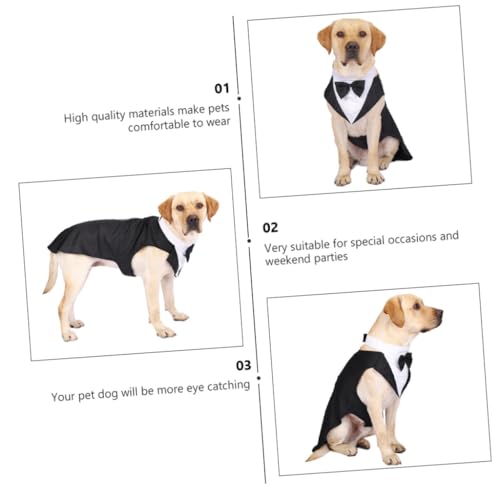 Disfraz formal tuxedo para perros pequeños talla S miniatura 6