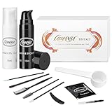 Eyelash Color Kit, Lomansa Black Lash Color Kit Keratin Voluminous Coloring Natural Effects 15ml with Complete Tools for Salon