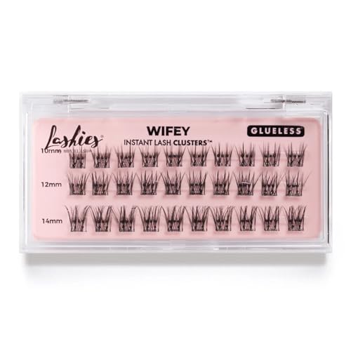 Moxielash Lash Cluster Discovery - False Eyelashes Extension - Self Adhesive Eyelashes for Women - Wifey Lash Cluster - Natural Self Adhesive Clusters - No Glue Needed 10-14 mm Lashes