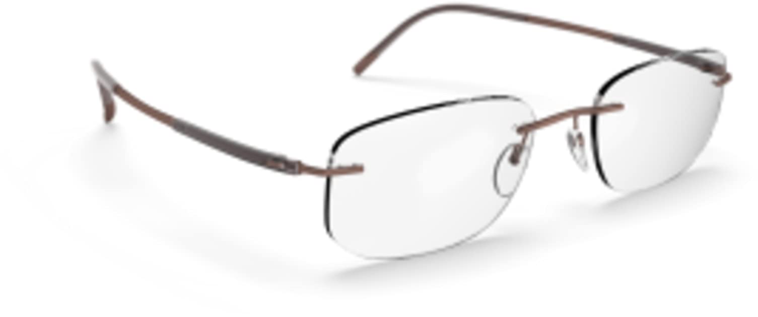 SilhouetteEyeglasses Silhouette Titan Dynamics Contour (5540) 6140 Simply Brown 51/19/13