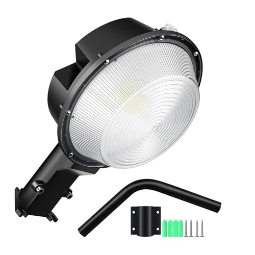 RIGIDON Farolas LED Para Exterior, 100W 10000LM Luz de la Calle, 6000K Blanco Luz de Seguridad Aire Libre Luz de LED Impermeable IP66 para Jardín Garaje Casa Granero Balcón