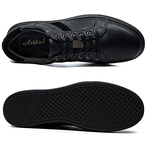 Image of Arkbird Mens Casual Shoes Leather Fashion Sneakers Business Casual Dress Sneakers Lace-up Oxford Shoe for Men
