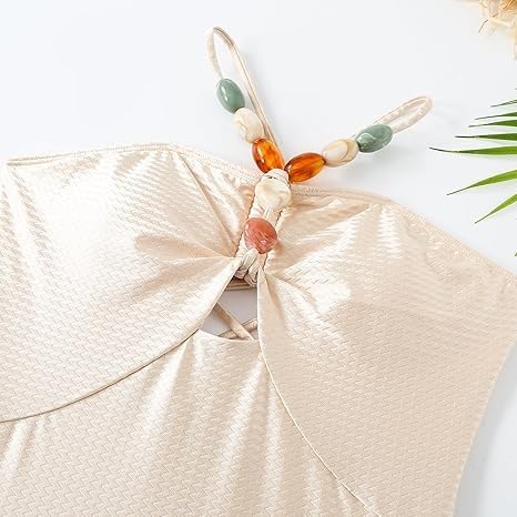 Image of AARAM Stylish Premium Women's One Piece Swimsuit with Cover Ups Wrap Skirt Sarong Retro Floral Print Monokini Tummy Control Swimwear, Printed Swimming Costume for Women Beach Wear