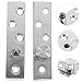 PATKAW 2pcs 360-degree Rotating Pivot Hinges Offset Concealed Door Hinges for Cabinet and Shed Doors Industrial Hardware