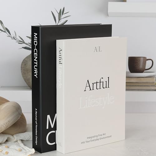 Aesthetic Decorative Faux Books Set of 2 for Home Decor