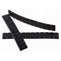 BB-EP Klebegewicht – 4 Riegel a 60 Gramm (12x5 gr.) Auswuchtgewicht – Wuchtgewicht für Alufelgen Schwarz pulverbeschichtet – 240 Gramm