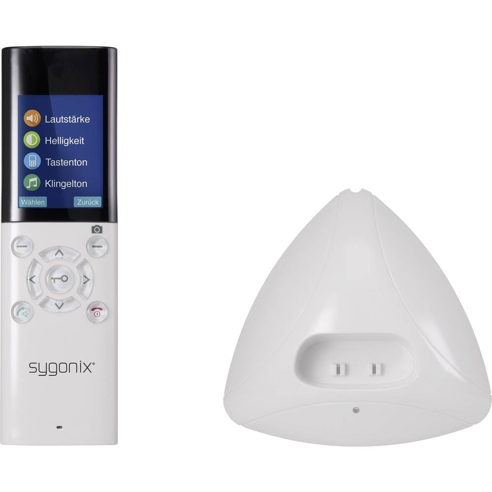sygonix EM-4159 Video-Türsprechanlage Funk Komplett-Set Silber, Weiß, Schwarz