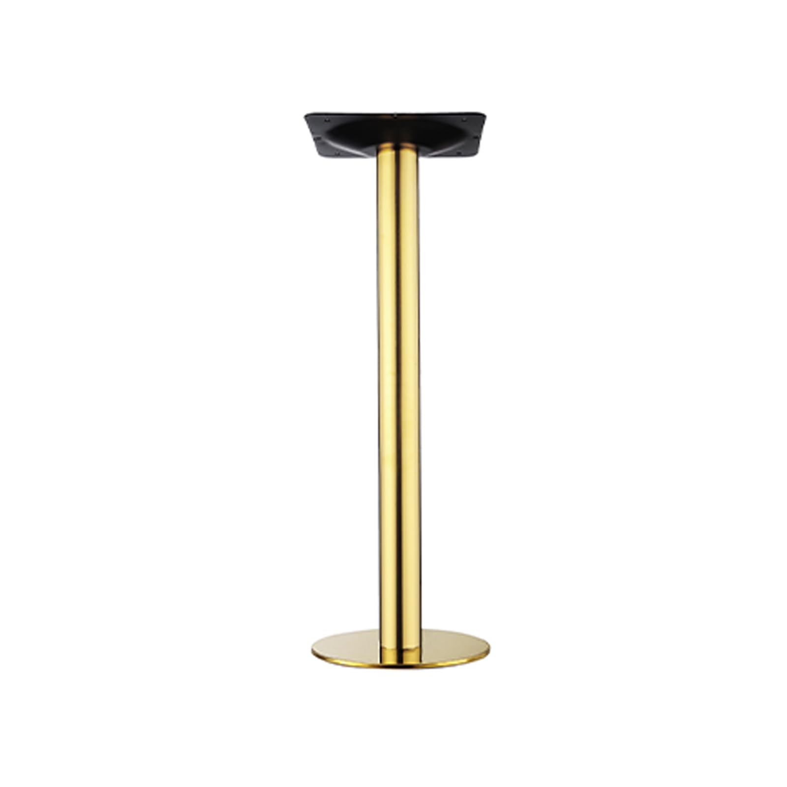 Regulowana podstawka na biurko ze stali nierdzewnej – wytrzymała metalowa podstawa stołu 72 cm (28,3") ze złotym wykończeniem do blatu kuchennego, stolika kawowego lub baru. Śruby w zestawie.