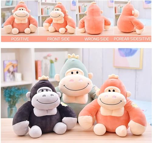Image of A Little Swag Cute Set of 3 Gorilla Stuffed Toys - 25 cm Animal Figure Plush Teddy Bear for Boys, Girls, Kids, Birthday Gift, Car Hanging, Home Decor