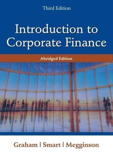 ({INTRODUCTION TO FINANCIAL MANAGEMENT}) [{ By (author) Scott B. Smart, By (author) John Graham }] on [April, 2012]