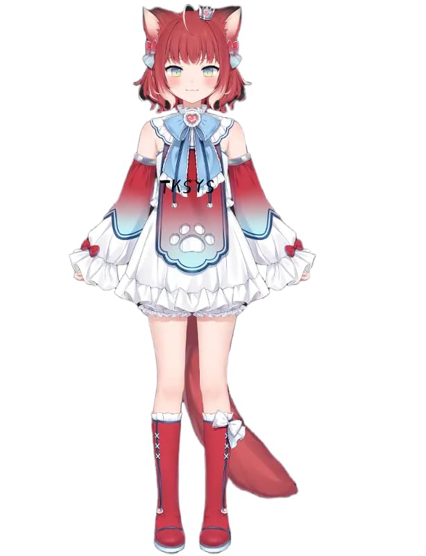 Amazon.co.jp: Vtuber 赤見かるびコスプレウィッグ かつら アニメ 耐熱 