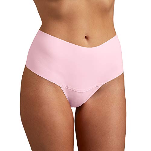 Image of hanky panky - BreatheSoft High Rise Thongs for Women | Microfibre Knit Underwear Panties, Lingerie | Sizes (XS-XL), 3 pack