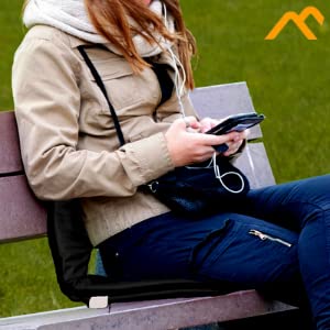 Alpcour Folding Stadium Seat – Deluxe Outdoor Camping Reclining Waterproof Cushion Chair For Bleachers – Best 6-Position Back Support Picnic Bleacher Seats W/Extra Thick Padding For Support & Comfort #TOP6