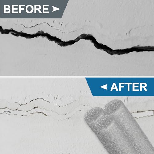Image of PATIKIL 1 /2 inch x 33 ft Foam Backer Rod, Foam Caulk Saver Concrete Expansion Joint Filler Weather Strip for Sealing Concrete Gaps, Crack Joint Sealer, Grey