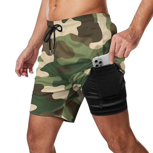 Comfort Men Big Tall Cargo Short Board Shorts for Beach Gym