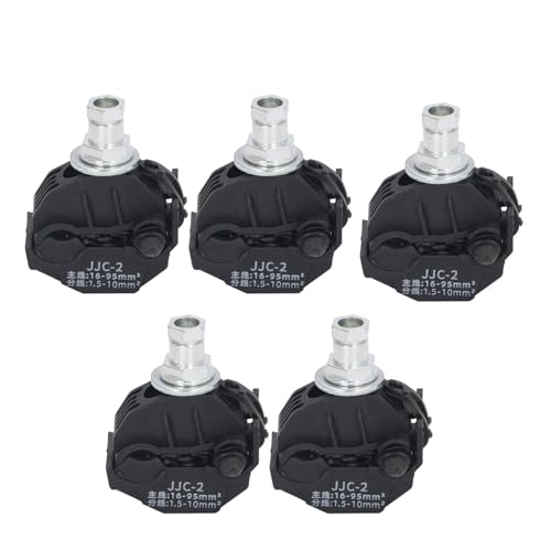 YdrCesmi 5 PCS Aislamiento Conector Piercing 1KV Sin pinza de piercing de pelado Cable de bajo voltaje Divisor Conector de la línea de ramificación principal para proyectos de (JJC-2)