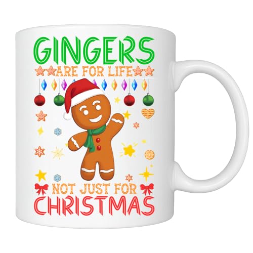 Gingers are for Life, Not Just for Christmas – Funny Christmas Mug, Perfect Ginger-Themed Gift for Men and Women, Hilarious Present Idea for Redheads, Him or Her, Gift Mug
