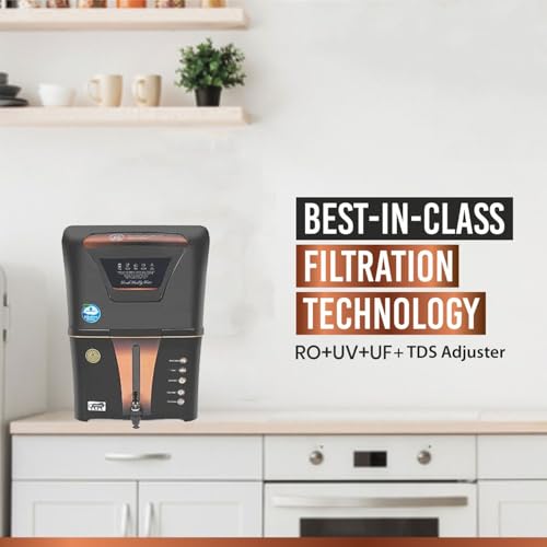 Image of Aquadpure Copper +Alkaline RO Water Purifier with RO, UV, UF, TDS Adjuster 12L | 8 Stage Purification | Suitable for all type water supply