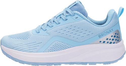Image of BRONAX Womens Wide Toe Box Road Running Shoes S71 | Wide Width, Breathable, Plantar Fasciitis, EVA Midsole, Non Slip, Rubber Outsole, Female, Comfortable, Athletics, Bunions
