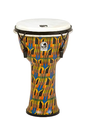 Toca SFDMX-9K Freestyle 9-Inch Djembe - Kente Cloth