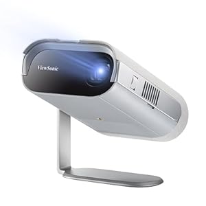 ViewSonic M1 Pro 720p HD Smart LED Portable Projector for Home Entertainment with WiFi, Bluetooth, & Harman Kardon Audio