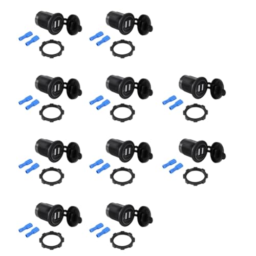 Adaptador de enchufe de carga USB dual de 5V para coche 12V