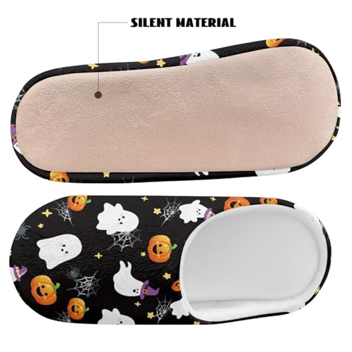 Women's Fuzzy Slippers Slip on Warm House Slippers Closed Toe Indoor Outdoor Shoes for Women Men4