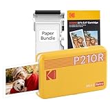 KODAK Mini 2 Retro 4PASS Portable Photo Printer, 2.1x3.4 inches, Instant Picture Printer for iPhone and Android, Photo Printer Gift, 38 Sheets Bundle, Yellow