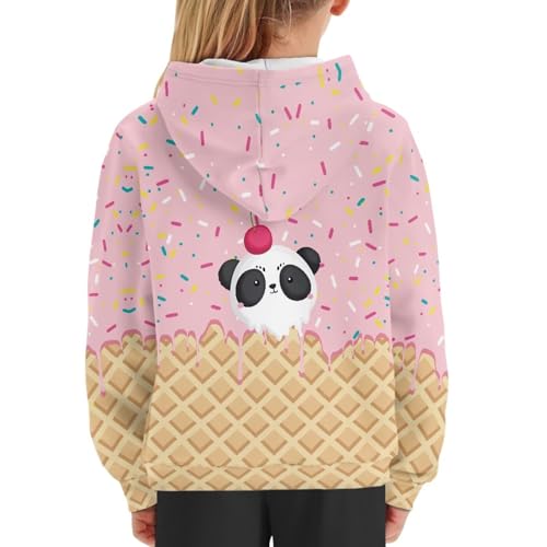 Image of Coloranimal Unisex Girls and Boys Long Sleeve Hoodies Hoody Athletic Pullover Sweatshirts Tops Age 6-16year