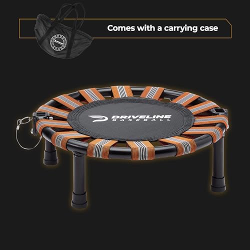 Image of Driveline Baseball Shoulder Recovery Mini Trampoline (18-Inch) Portable with Carrying Case