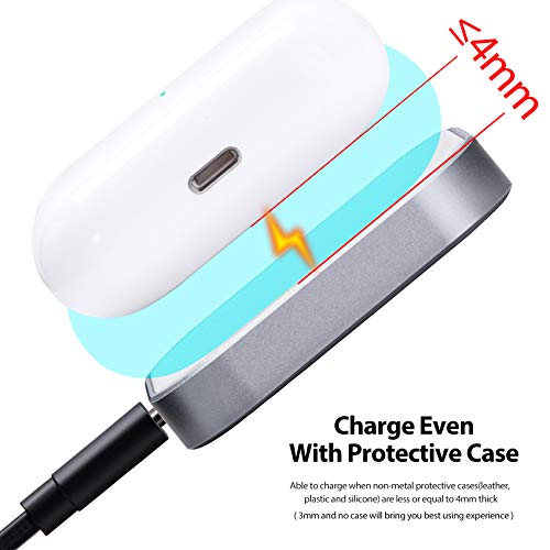 Futurecharger Airpods Pro Charger, Wireless Charger For Airpod 3/Apple Airpods Pro (2Nd Generation),Wireless Charging Station For Apple Airpods Earbuds Wireless Charger Pad For Airpods(Silver+White) #TOP3