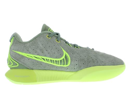 Nike NIKE Lebron XXI Basketball Shoes (FV2345-302, Oil Green/Volt/Volt) Size 10