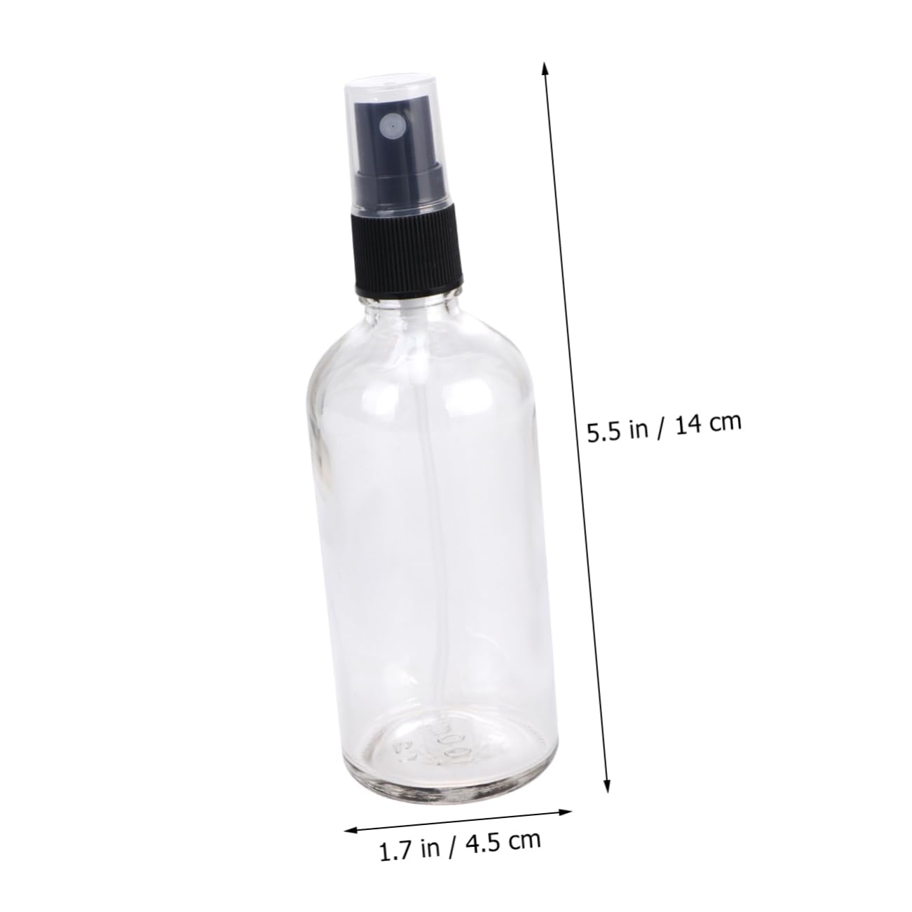 Healvian 6stücke Leere Glas-sprühflasche mit Schwarzem Deckel Kompakt und Leicht für Reisen Camping Wandern und Vielseitige Anwendung mit Gleichmäßigen Sprühnebel