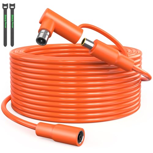 30FT 9M 8mm Extension Cable 14AWG for Solar Generators DC7909 Solar Panel Cable Cord Female to Male with DC8020 Power Male Adapter Right Angle for GZ Yeti Aker Jackery Portable Power Station