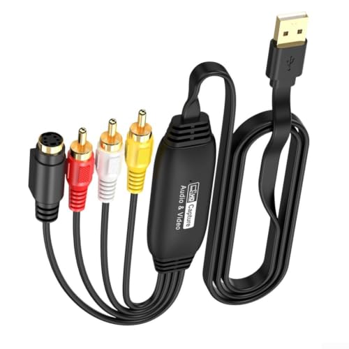 Capturadora de video USB 2.0 VHS a digital convertidor RCA a HD 720p PC Mac 2