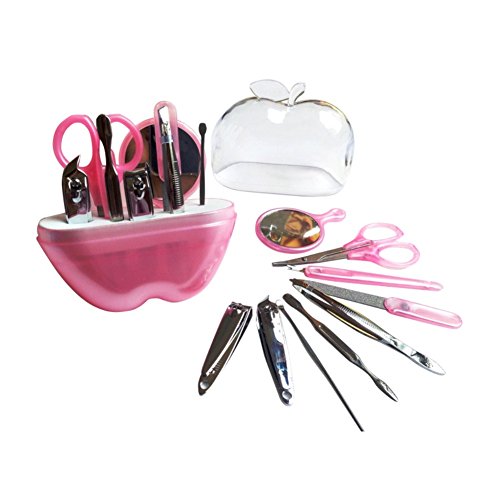 Spdoo 9 Pcs Pedicure/Manicure Set Nail Clippers Cleaner Cuticle Grooming Kit Case
