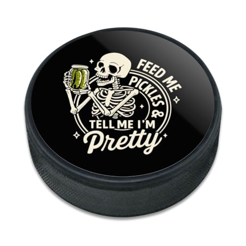 GRAPHICS & MORE Skeleton Tell Me I'm Pretty Ice Hockey Puck