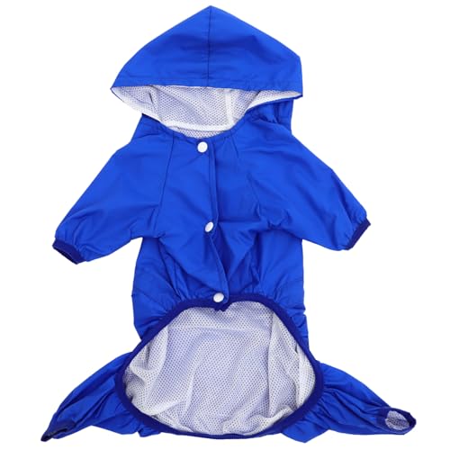 CIYODO Puppy Rainwear Reflective Dog Raincoat Full Coverage Waterproof Small Dog Jacket Size 16
