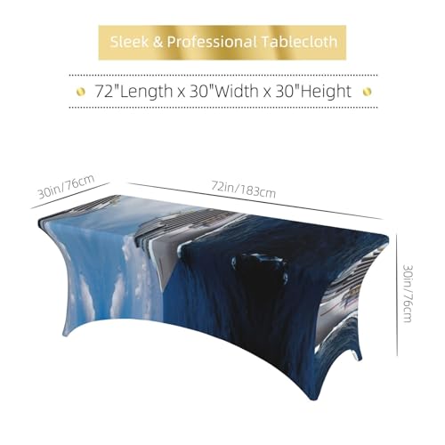Nappe extensible élasthanne anti-plis pour table de fête - 7