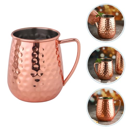 Taza de cerveza de acero inoxidable para cócteles con base antideslizante 6