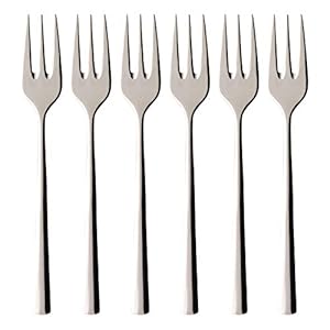 Villeroy & Boch Piemont – Set di 6 forchette da Dessert