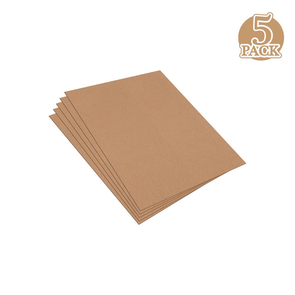 Spanplatten-Blätter 12,7x17,8 Cm – 100 Stück, Brauner Kraftkarton Für Bastelprojekte